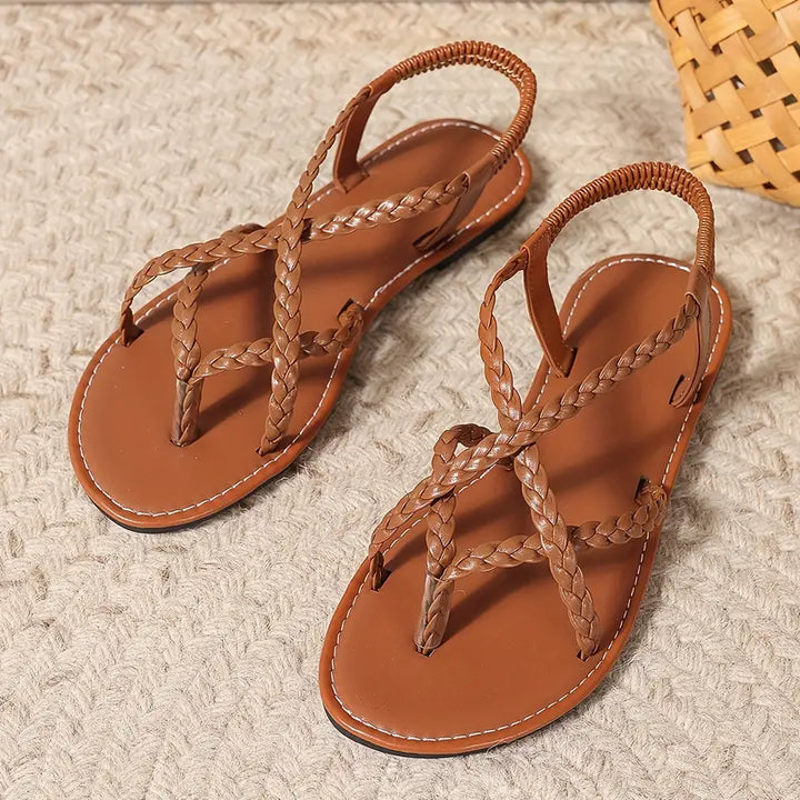 Orthopedic Sandals with Braided Straps for Women