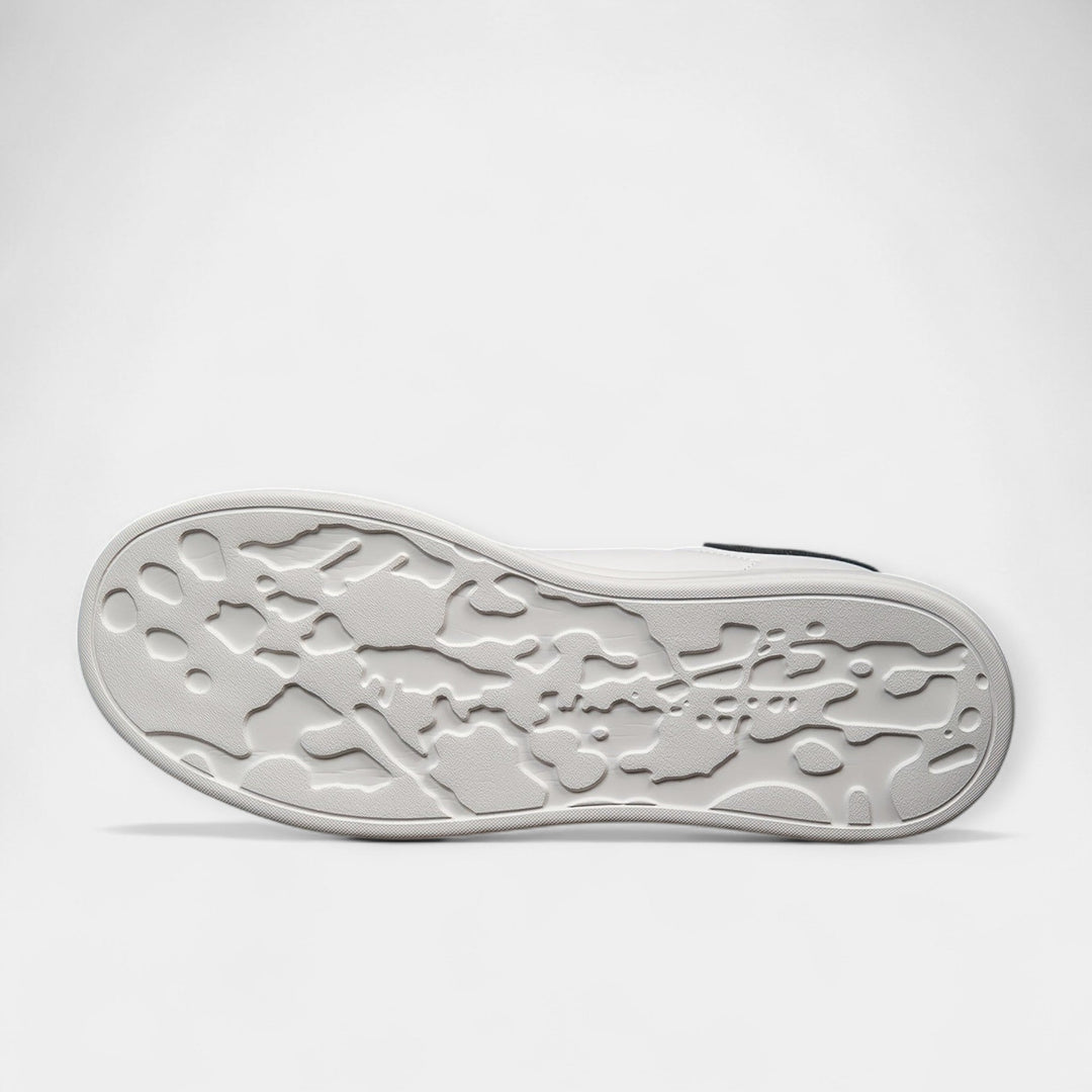 Stela - White Leather Sports Shoes