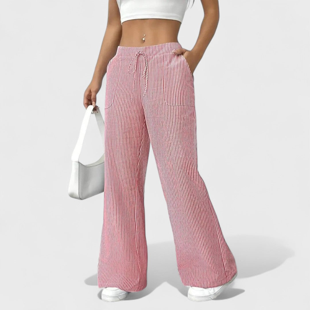Dominique - Comfortable Wide Pants