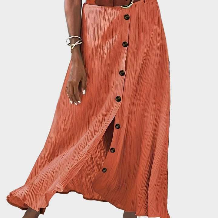 Klára - Semi-sheer midi skirt with a slit