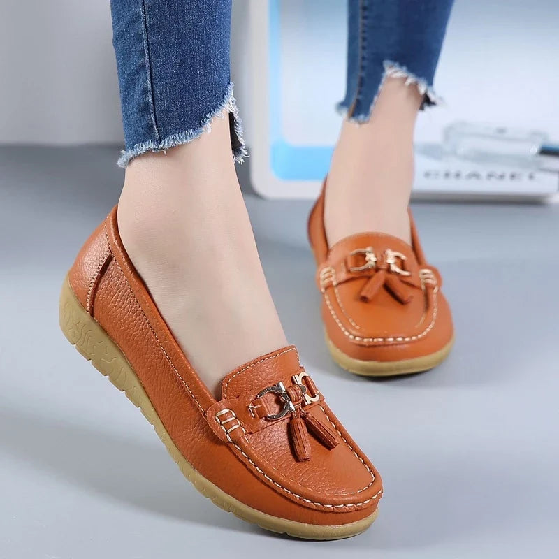 Tassel Wedge Loafers