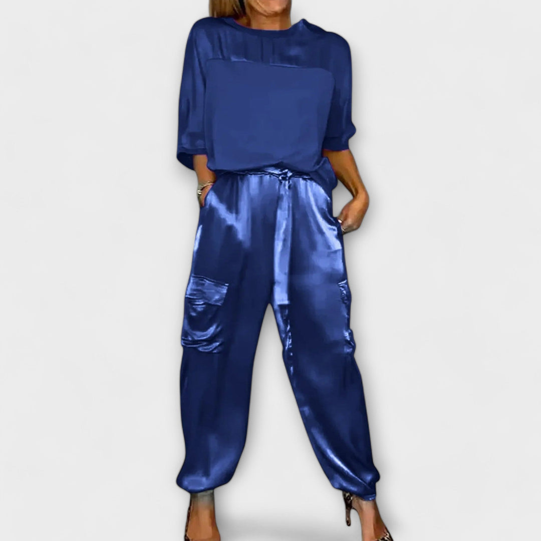 Margarida - Two-piece silk set