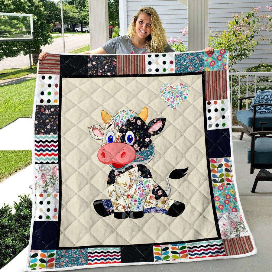 Farm Life Cow Quilted Blanket