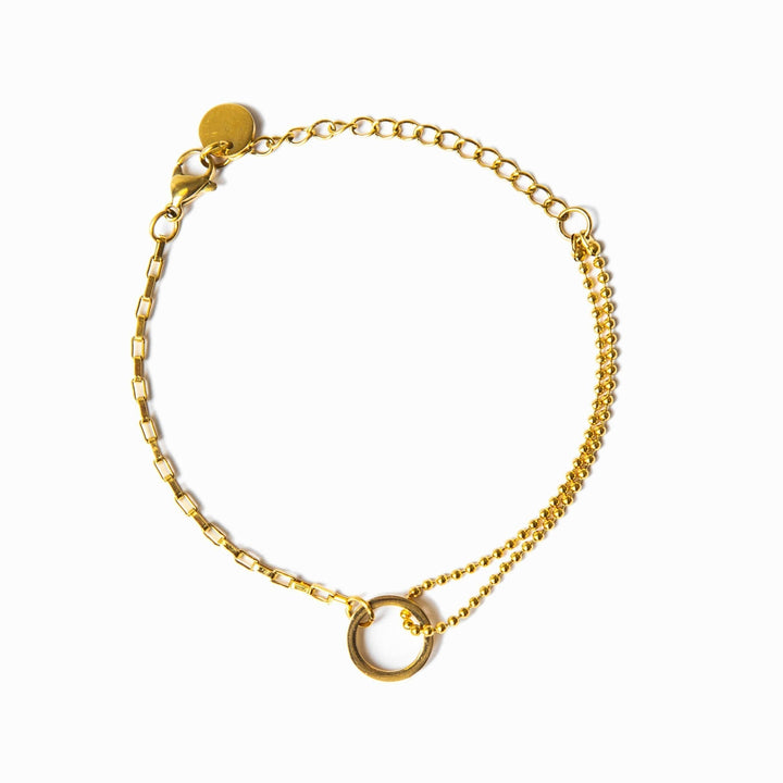 Gold Tennis bracelet in a box