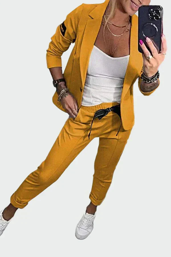 Ella - Women's loose trousers and jacket set