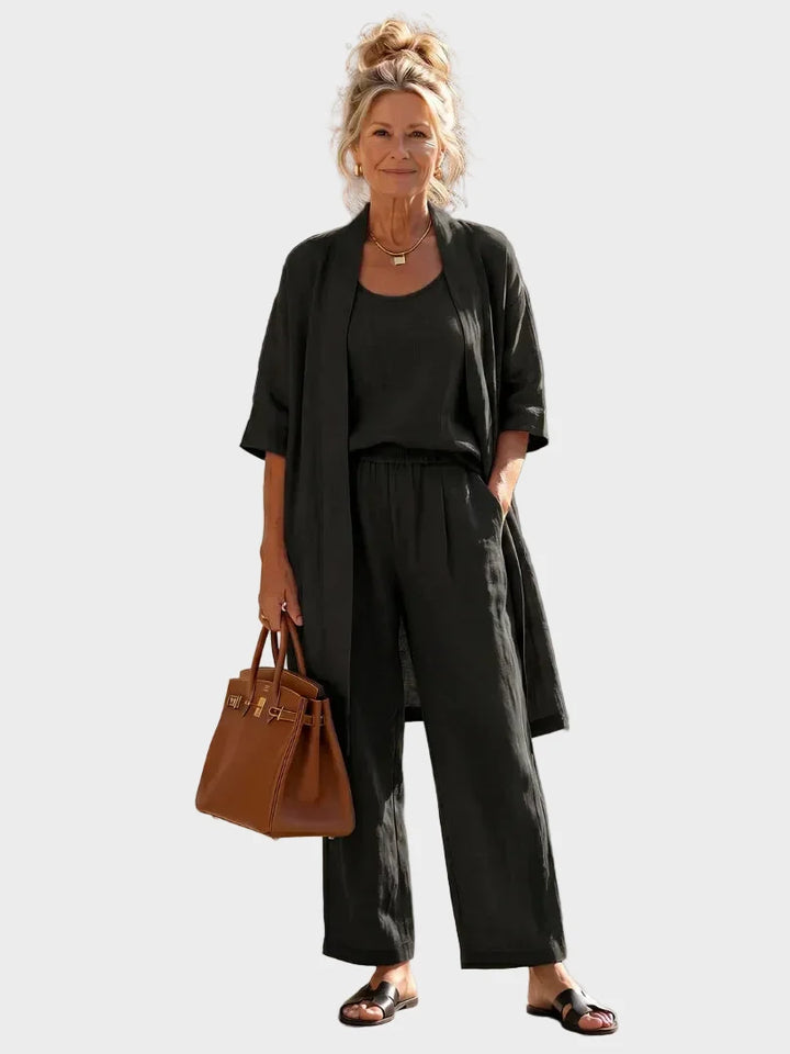Linnea - Light linen set