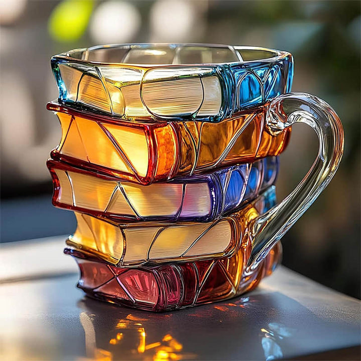 Unique handcrafted 3D mug for book lovers