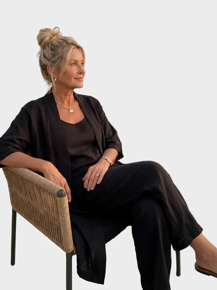Linnea - Light linen set