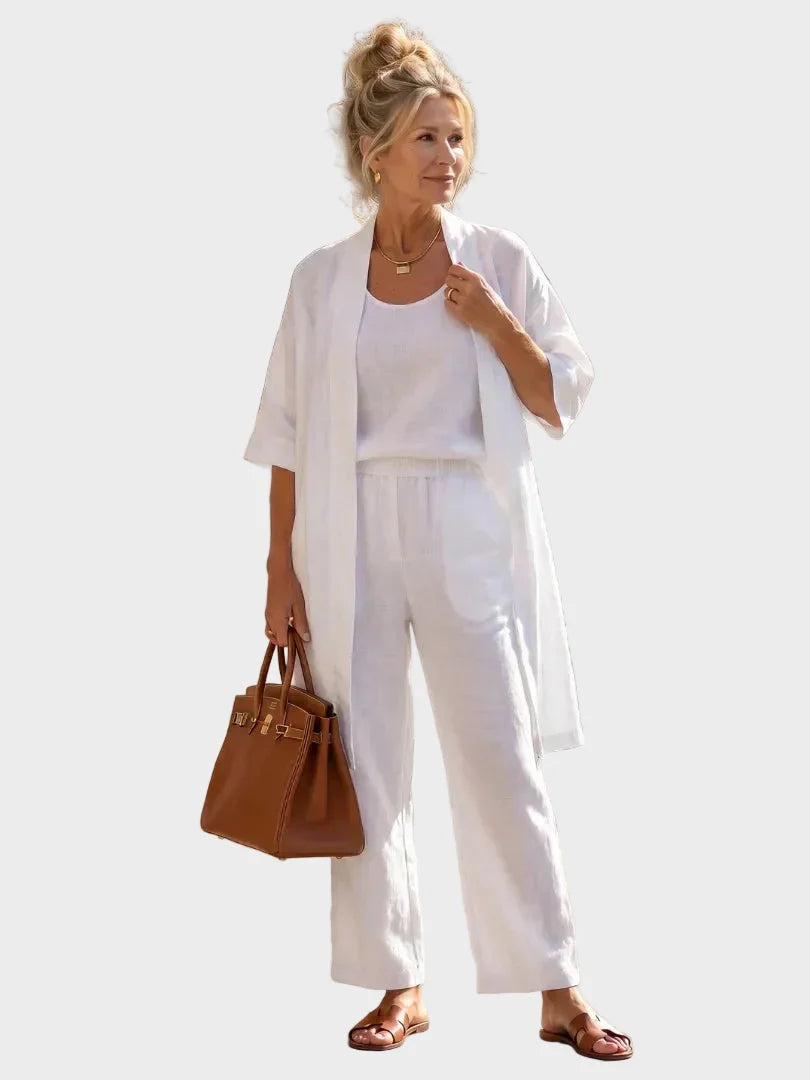 Linnea - Light linen set