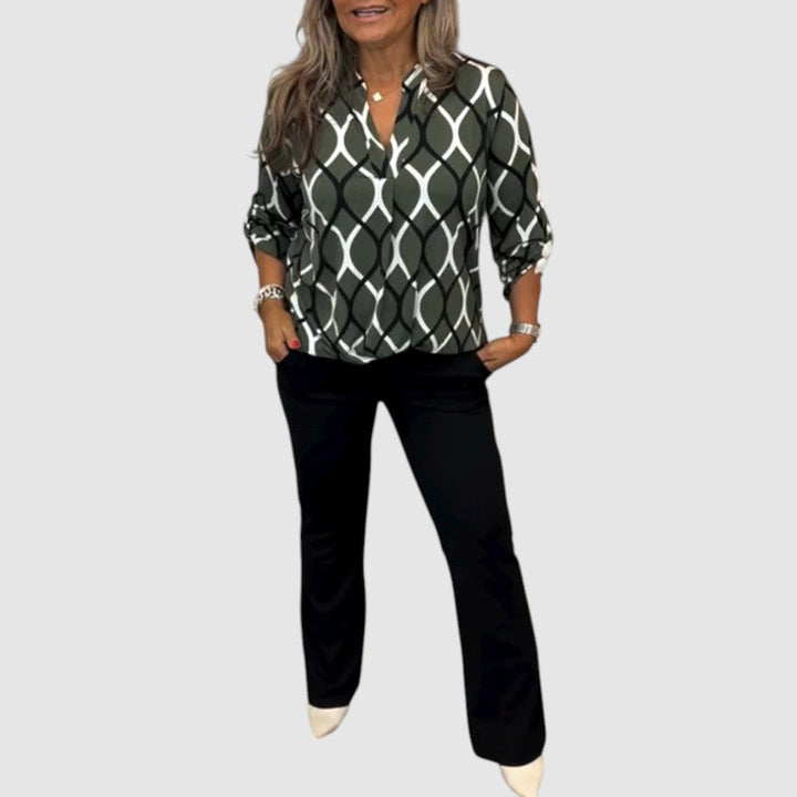 Ella - Blouse with a graphic print