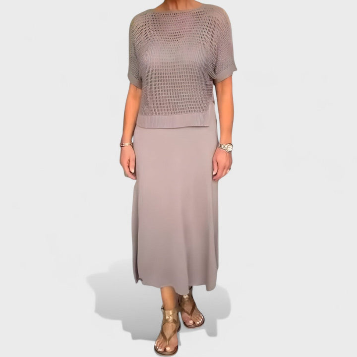 Claudia - Summer Dresses with Braided Top