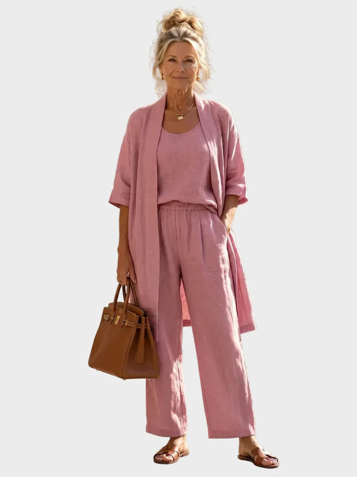 Linnea - Light linen set