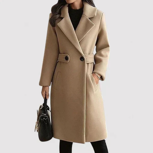 Clara - Woolen coat with a belt