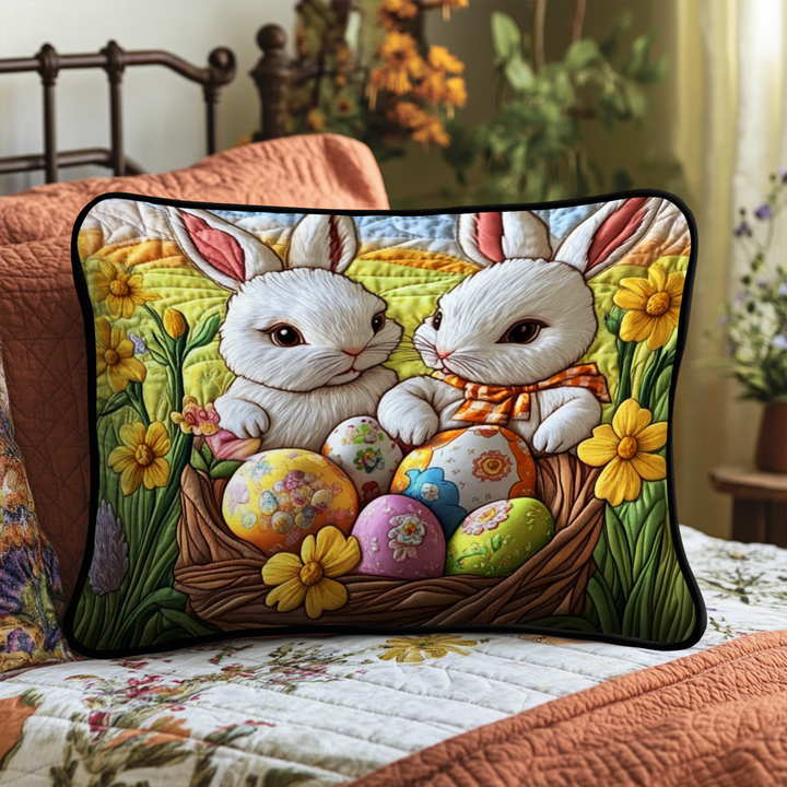 Easter Bunny Quilted Bedding Pillow Case