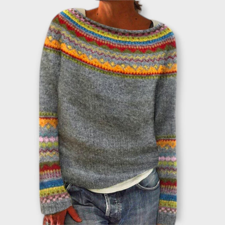 Vintage knit sweater for women