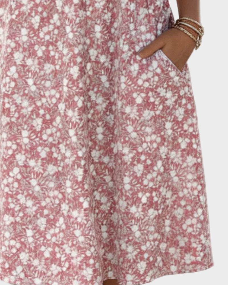 Carmen - Loose and light floral midi dress