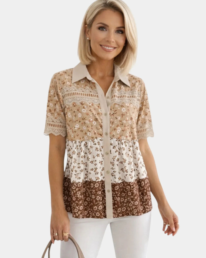 Évania Floral Blouse