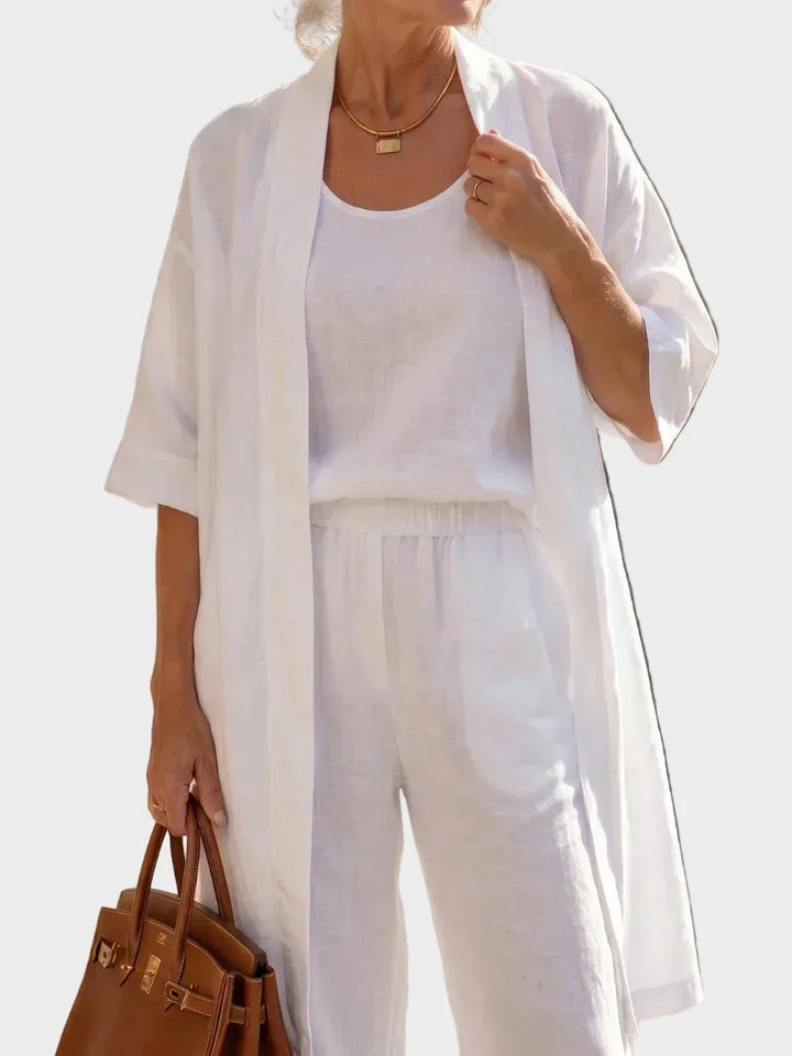 Linnea - Light linen set