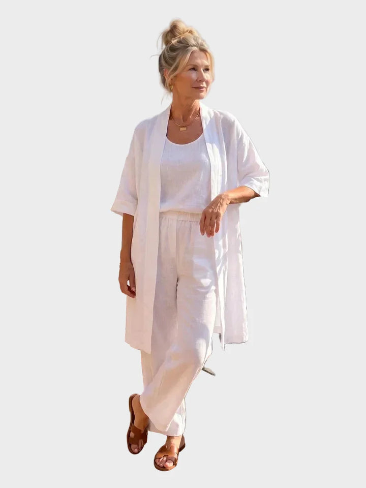 Linnea - Light linen set