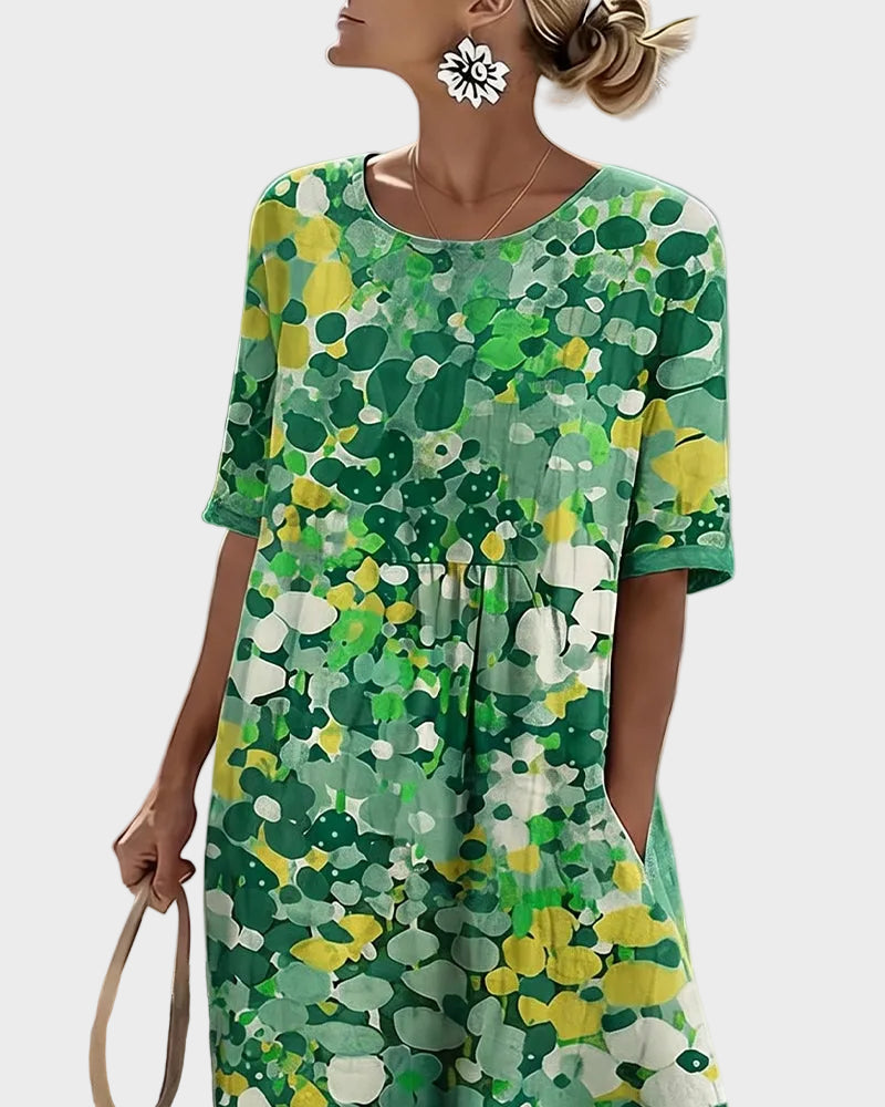 Elena - Loose and light floral midi dress