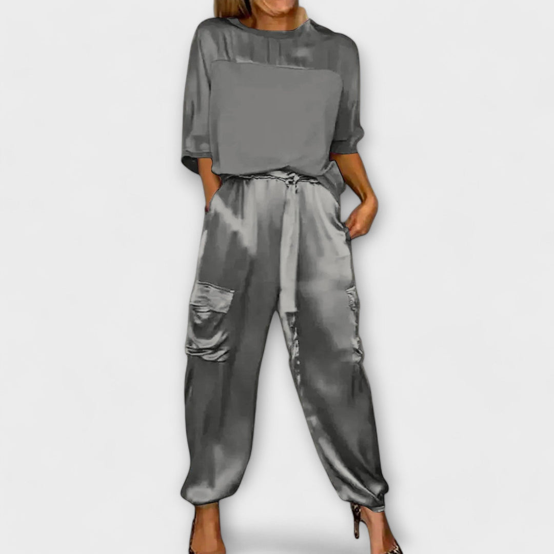 Margarida - Two-piece silk set