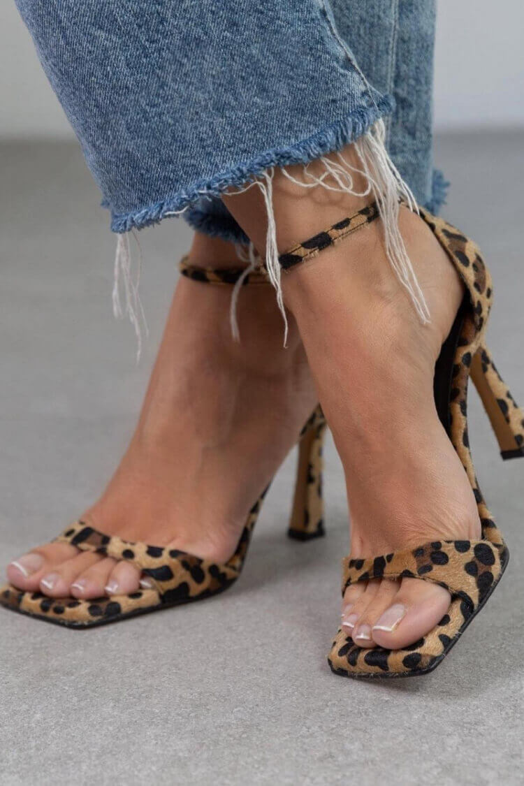 Giulia™ - Leopard-print high-heeled sandals