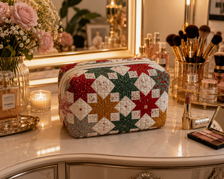 Barnstar Bliss Quilted Makeup Bag