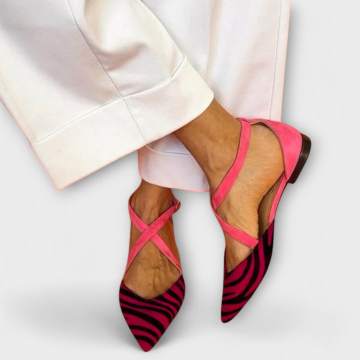 Adéla - Zebra print ballet flats