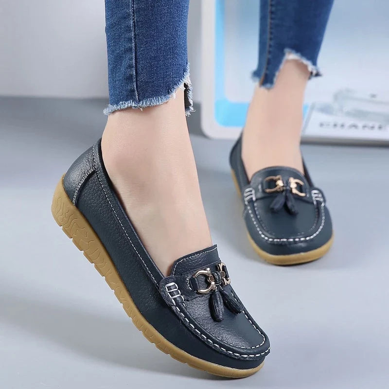 Tassel Wedge Loafers