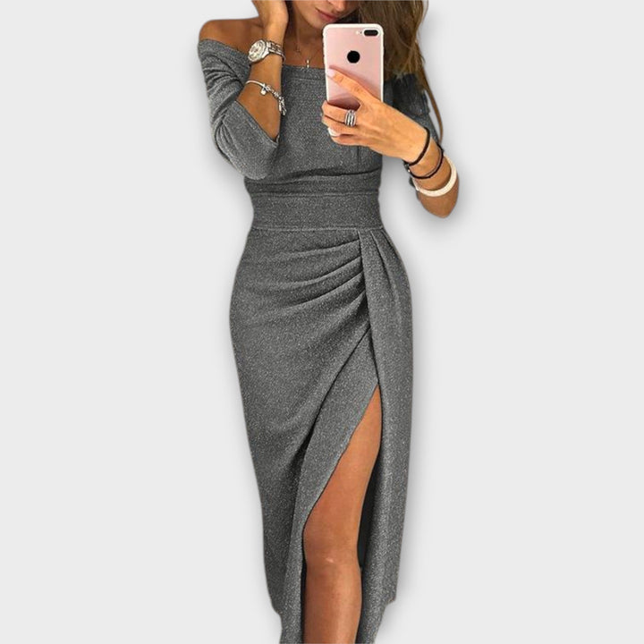 Lena - Elegant dress with bare shoulders