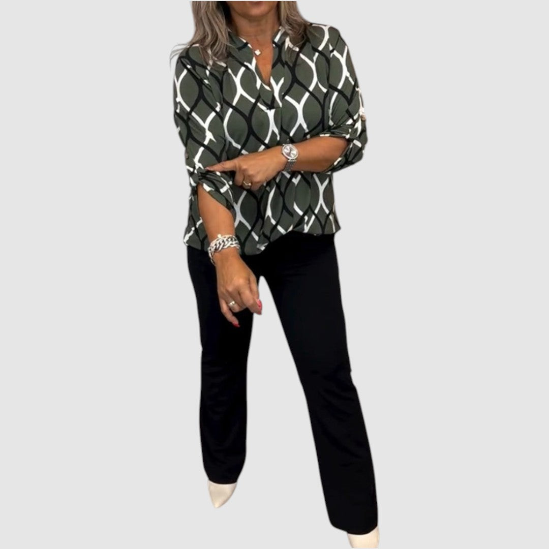 Ella - Blouse with a graphic print