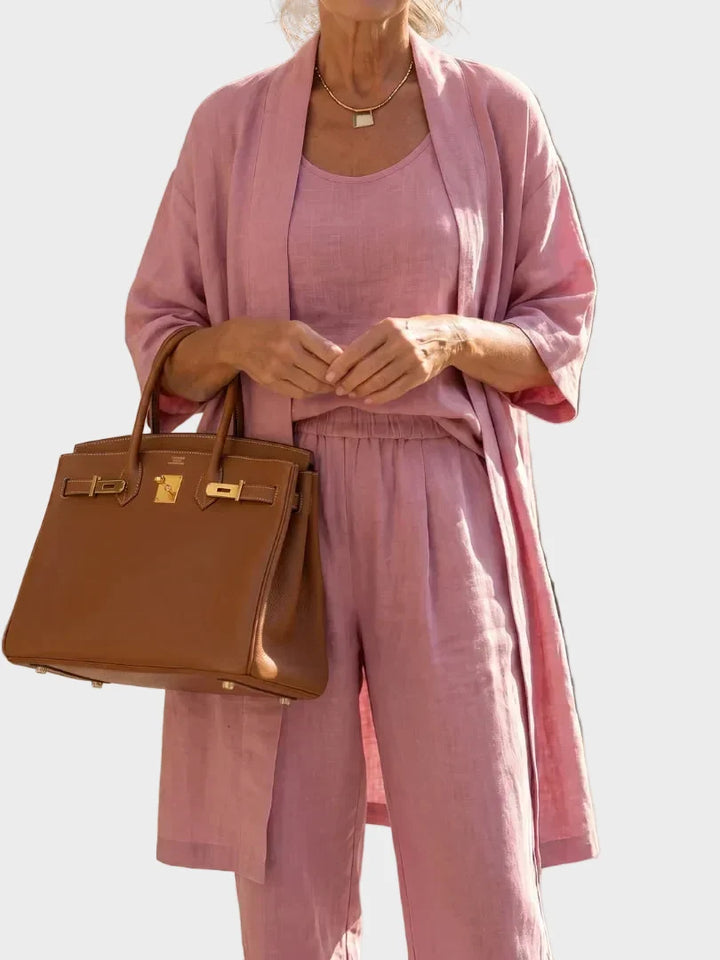Linnea - Light linen set