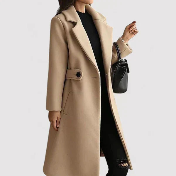Clara - Woolen coat with a belt