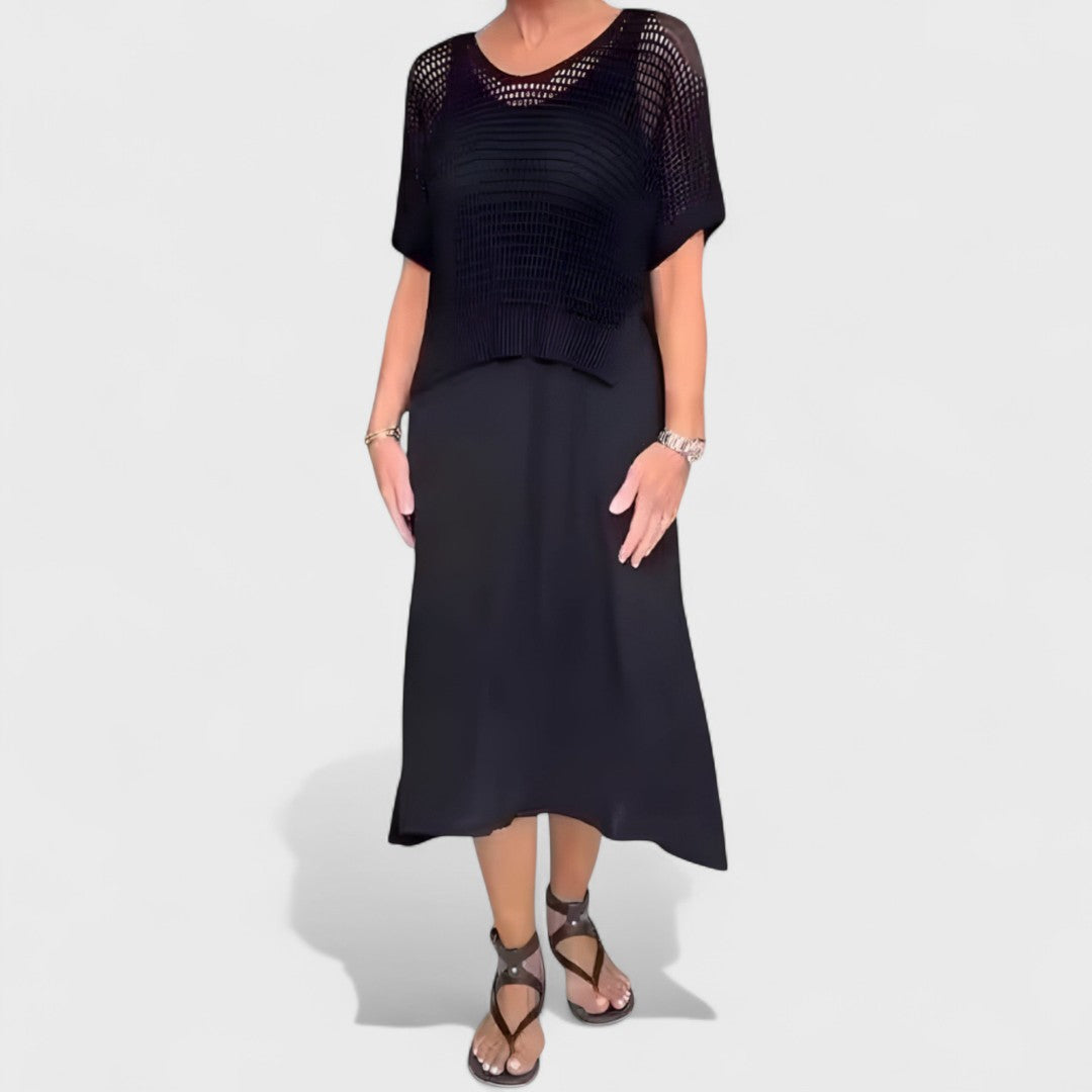 Claudia - Summer Dresses with Braided Top