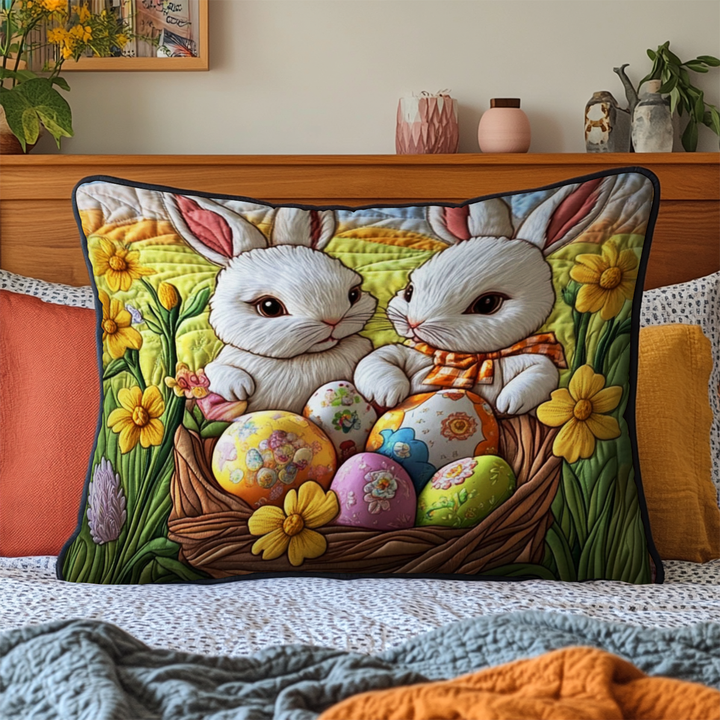 Easter Bunny Quilted Bedding Pillow Case