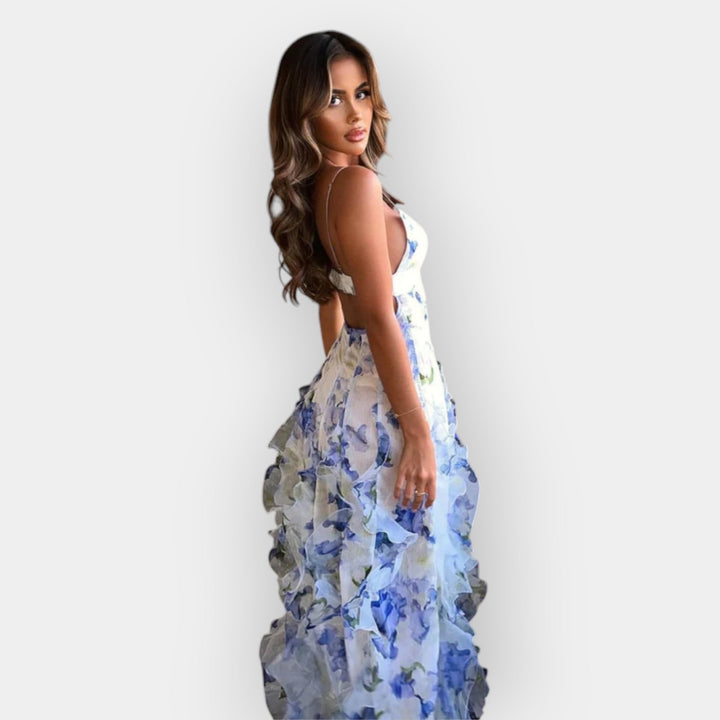 Maxi dress with ruffles