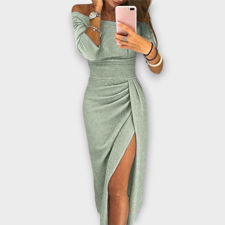Lena - Elegant dress with bare shoulders