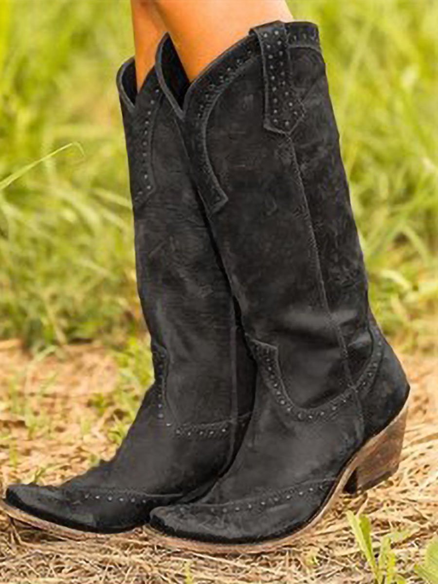 Studded Cowboy Boots