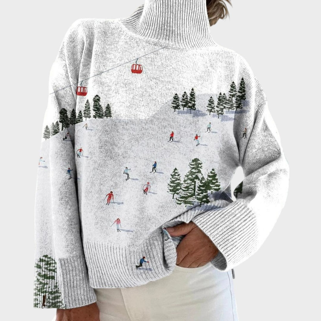 Francisca - Artistic turtleneck sweater