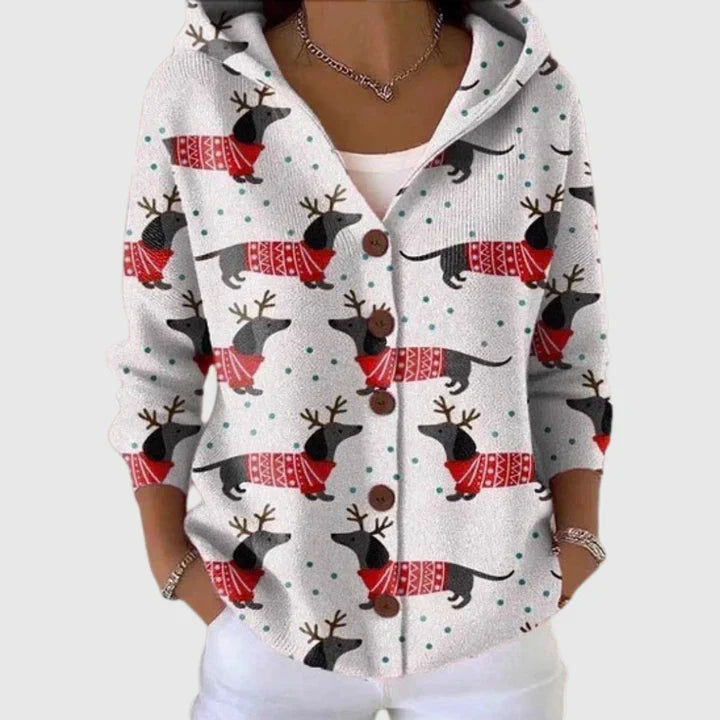Cardigan in comfortable knit fabric with buttons