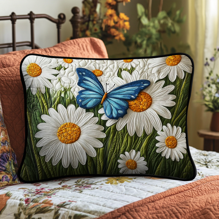 Butterfly Garden Quilted Bedding Pillow Case