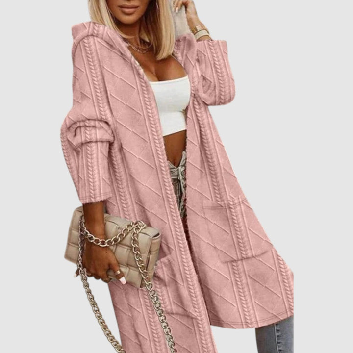 Lucie - Long cardigan with hood