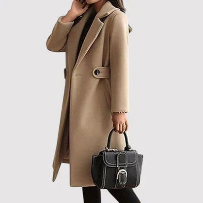 Clara - Woolen coat with a belt