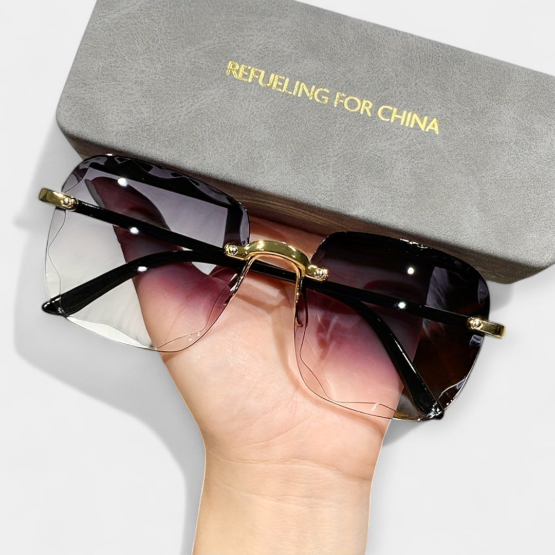 Classic retro rimless glasses