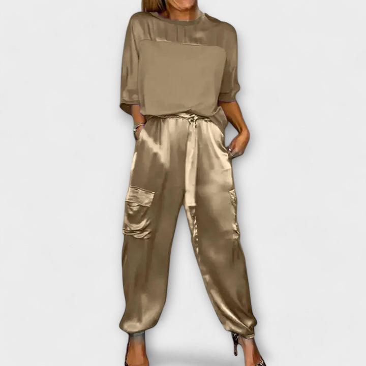 Margarida - Two-piece silk set