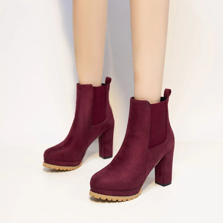 Block Heel Ankle Boots
