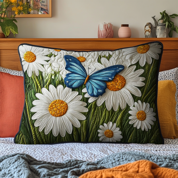 Butterfly Garden Quilted Bedding Pillow Case
