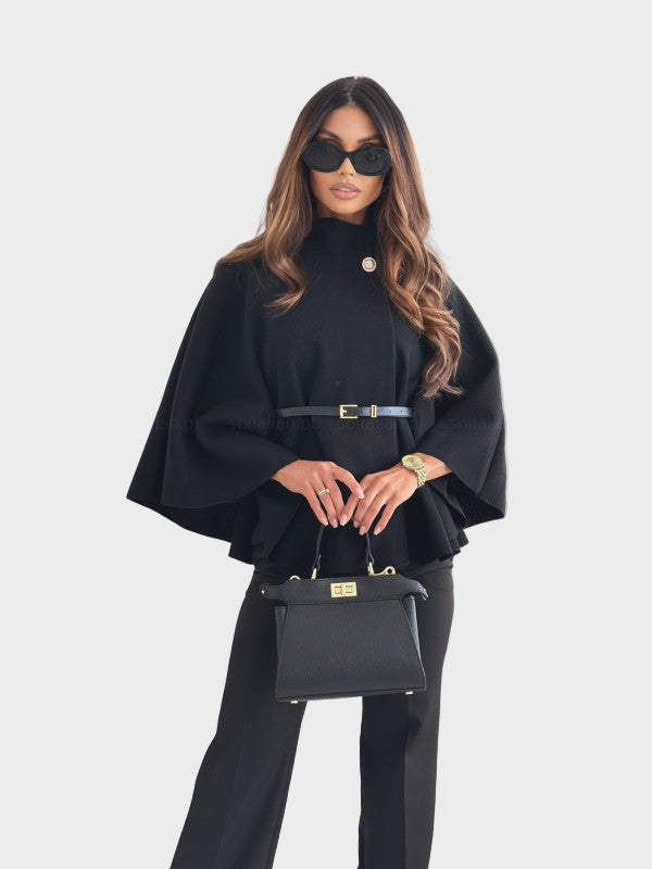 Selviora – Elegant jacket with butterfly sleeves and a belt