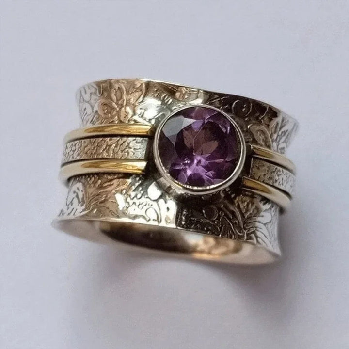 Bohemian crystal meditation ring
