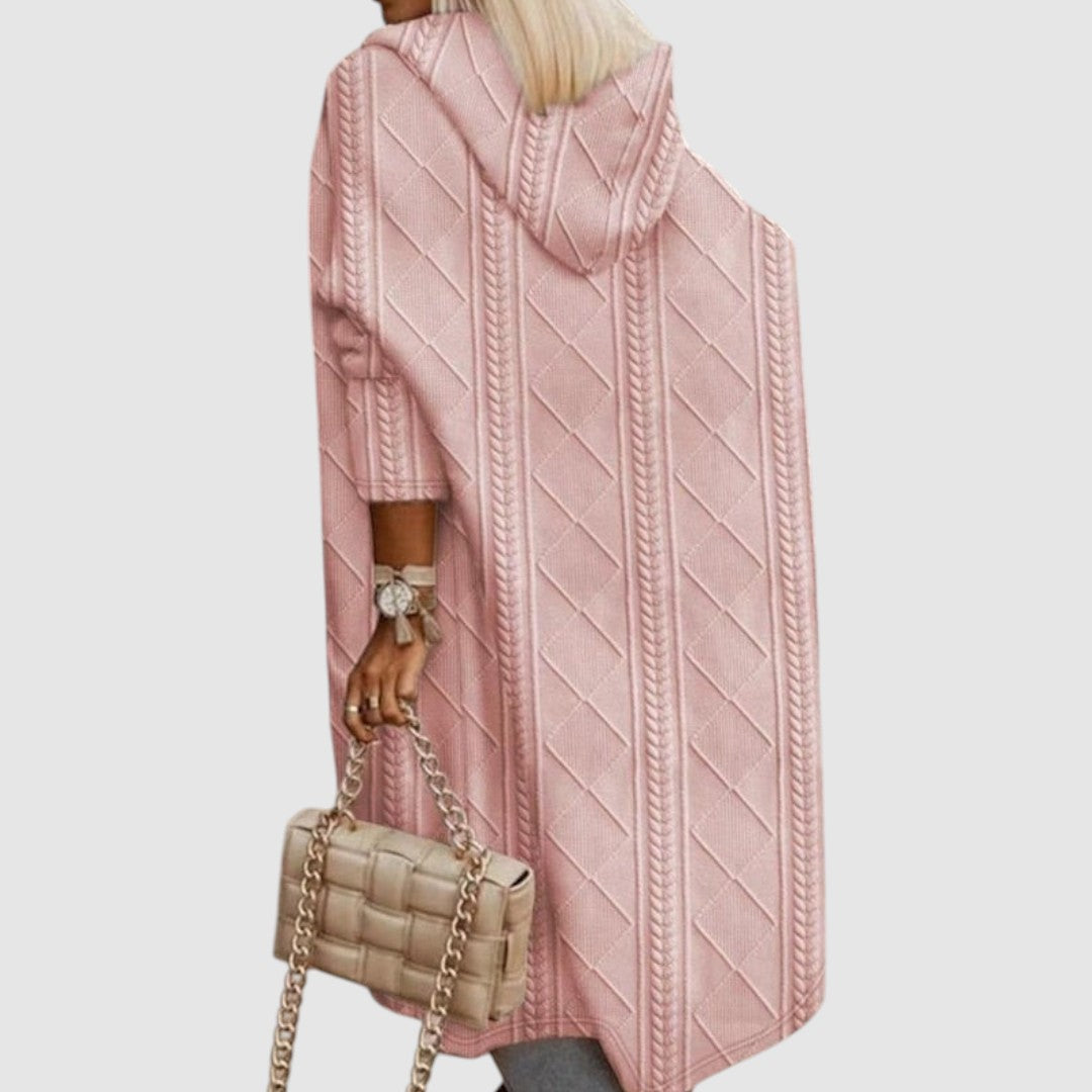 Lucie - Long cardigan with hood